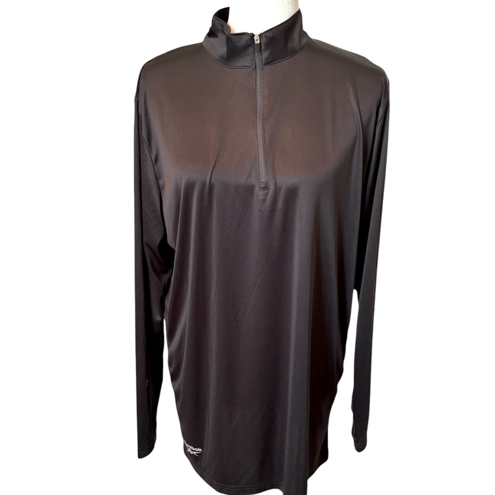 REEBOK Men’s Black 1/4 Zip Pullover Size Large